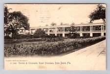 Palm Beach FL-Florida, Garden & Colonnade Royal Poinciana Vintage c1910 Postcard picture