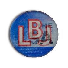 1964 Lyndon B Johnson LBJ For The USA Holographic Button 1