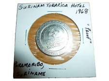 1968 Uncirculated Proof Suriname Torarica Hotel Casino 50 Cents Gaming Token  picture