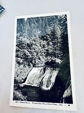 RPPC Postcard Drake Falls Silver Creek, Falls State Park Oregon #418 picture