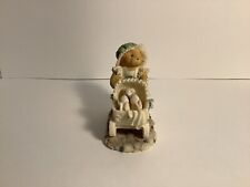 Cherished Teddies Easter Jessica SPECIAL ARTIST Girl Pushing Buggy Bunnies picture