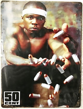 FREE SHIPPING BUY or make OFFER B4 it’s SOLD 50 Cent Rapper new TIN SIGN -A1 picture