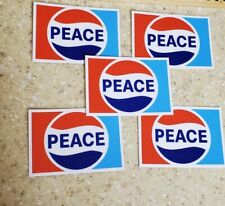 PRO PEACE ✌ Sticker Lot 5 Pepsi-Cola Parody Anti War Military Industrial Complex picture