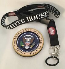 2 PRESIDENT ITEMS = EAGLE SEAL MAGNET & WHITE HOUSE LANYARD DEMOCRAT REPUBLICAN picture
