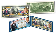 BARACK OBAMA Official *44th President* Genuine Legal Tender US $2 Bill w/ Folio picture