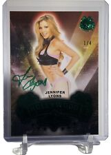 2024 BENCHWARMER EMERALD ARCHIVE JENNIFER LYONS GREEN AUTOGRAPH CARD #1/4 SP picture