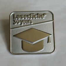 Laserfiche 30 Years Lapel Pin Software Development Company Silver Color Metal picture