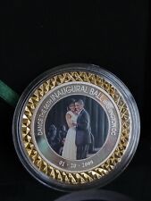 2009 US President OBAMA & Wife Michelle INAGURATION BALL Medal in Box Authentic  picture