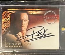 2002 Inkworks The Scorpion King Autograph The Rock On Card Auto Dwayne Johnson picture