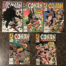 Conan The Barbarian #209,210,211,212,225 Marvel Comic Book Lot Of 5 Comics L1 picture