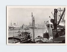 Postcard View of the Harbour Havengezicht Amsterdam Netherlands picture