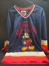 ❤Rare Best $❤Vintage Disney Mickey & Co Sports Club Hockey Jersey Starter Size S picture