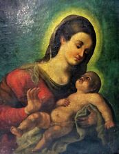 MADONNA WITH CHILD. OIL ON CANVAS. ANONYMOUS. ITALY(?). XVII-XVIII CENTURIE picture
