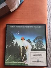 ELTON JOHN signed GREATEST HITS Volume II LP - COA picture