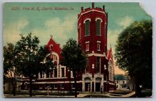 Postcard First M.E. Church Waterloo Iowa Pos. 1911 DB.  F 23 picture