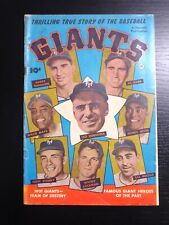 Thrilling True Story of the Baseball Giants, 1952, G+ picture