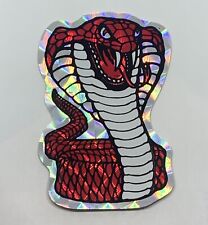 Vintage Sta-Seal 1980 Angry Cobra Snake Prismatic Sticker Vending Machine RARE picture