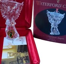 Vtg Waterford Crystal Millenium Angel Ornament Peace 4th 1998 Christmas 90s picture