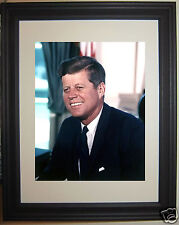 President John F. Kennedy JFK Portrait Framed & Matted Photo Photograph  picture