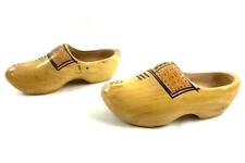 Vintage VZ Wooden Shoes Clogs Size Euro 38-39 Hand Painted Wear or Decorative picture