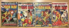 The Invincible Iron Man #59, #63, #72, #73 - Marvel Bronze Age Comic Book Lot picture