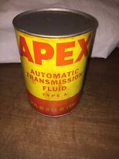 NOS Vtg RARE Paper Can Vintage 1970's Denver Oil Co. Apex brand ATF Type A Full picture