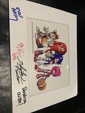VERY RARE - Sonic Boom the Game Concept imagery - Autographed picture