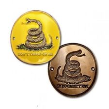 DON'T TREAD ON ME HIKING STICK MEDALLION CHALLENGE COIN picture