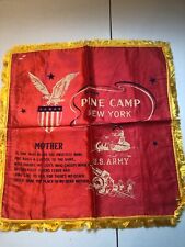 U.S. Military Army PINE CAMP NY Pillow Cover Mother Poem picture