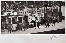 Signed Scarlatti Jesse Alexander Photograph Litho 1960 German Grand Prix Ferrari picture