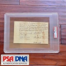 JOHN ADAMS * PSA/DNA * Handwritten Autograph Document Mentions George III Signed picture