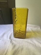 Vintage Amber Glass Vase picture