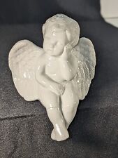 Vintage Sitting Angel Cherub Ceramic picture