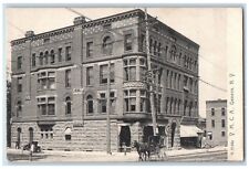 1907 Y. M. C. A. Building Street View Horse Carriage Geneva New York NY Postcard picture