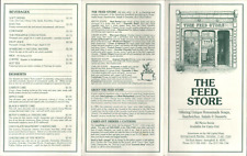 2005 THE FEED STORE original soup, salad and sandwich menu SPRINGFIELD, ILLINOIS picture