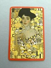 Adele Bloch-Bauer Portrait by Artist Gustav Klimt Single Swap Playing Card picture