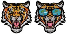 LOT of TWO - BENGAL TIGER iron-on PATCH embroidered ANIMAL SOUVENIR APPLIQUE new picture