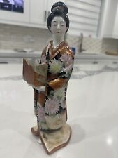 Vintage Japanese Porcelain Geisha Figurine Satsuma Bijin Collectible Art Decor picture