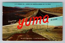 Yuma AZ-Arizona, General Greetings, Highway, Antique, Vintage c1964 Postcard picture