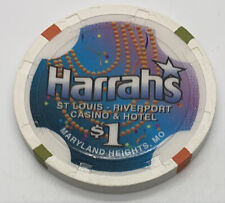 Harrah's Riverport - $1 Casino Chip - Maryland Heights, MO CG001835 1997 picture