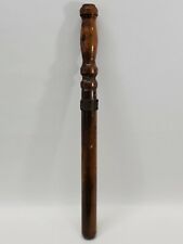 Vintage 1958  Wooden 18” Nightstick Baton With Brass Plate Col James Watkins  picture