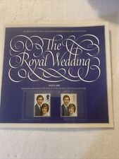 Set of Two Stamps The Royal Wedding of Prince Charles and Diana with Book picture