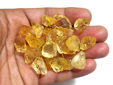 Raw 12-14 MM Size Natural Citrine Raw 25 Pcs Lot Loose Gemstone For Jewelry picture