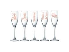 Wedding Flute Glass Champagne Prosecco Wine Bride Groom Etc - Custom Personalise picture