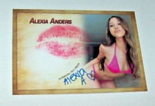 2022 Collectors Expo Model Alexia Anders Autographed Kiss Card 3 picture