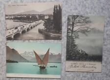 LOT 3 CPA GENEVA AND LAC. 1911 VOYAGES.. picture