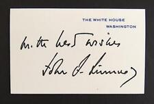 JOHN F. KENNEDY — Official White House Signature Card — ORIGINAL VINTAGE picture