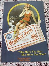 Cracker Jack 11”X 12.5” Tin Sign  picture