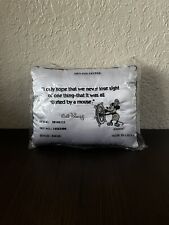 VTG WALT DISNEY WORLD DISNEYLAND ALL STARTED BY MICKEY MOUSE SMALL THROW PILLOW picture