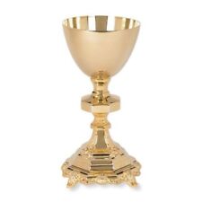 Stratford Chapel Gold Tone Traditional Chalice and Paten Set, 9 1/2 Inch picture